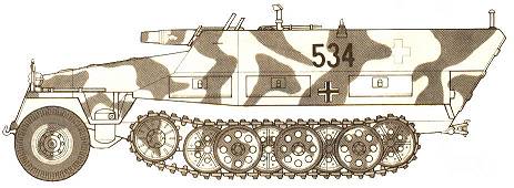 Sd.Kfz. 251/9 side view