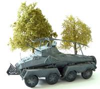 trees and sdkfz 232
