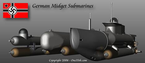 German Midget Submarines in 3D