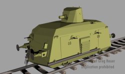 Russian railway armored trains