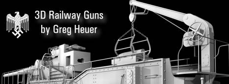 3D Railway gun by Greg Heuer