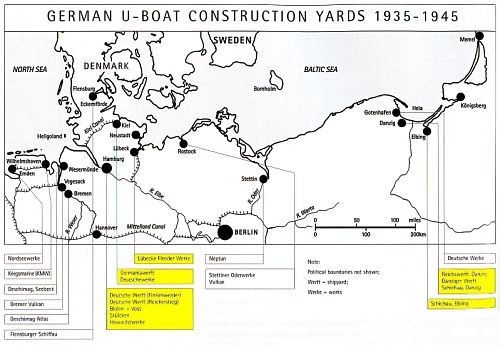 German U-boats construction yards
