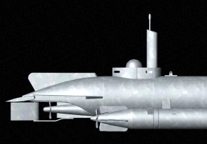 Molch submarine - rear 