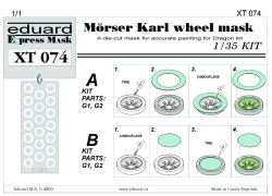 Eduard wheel mask for Karl Morser